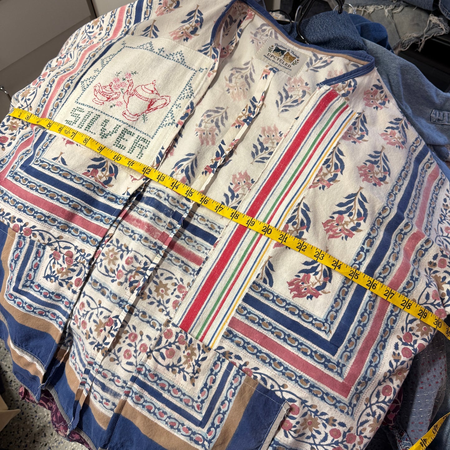 “Silver Service” Upcycled Jacket – One Size