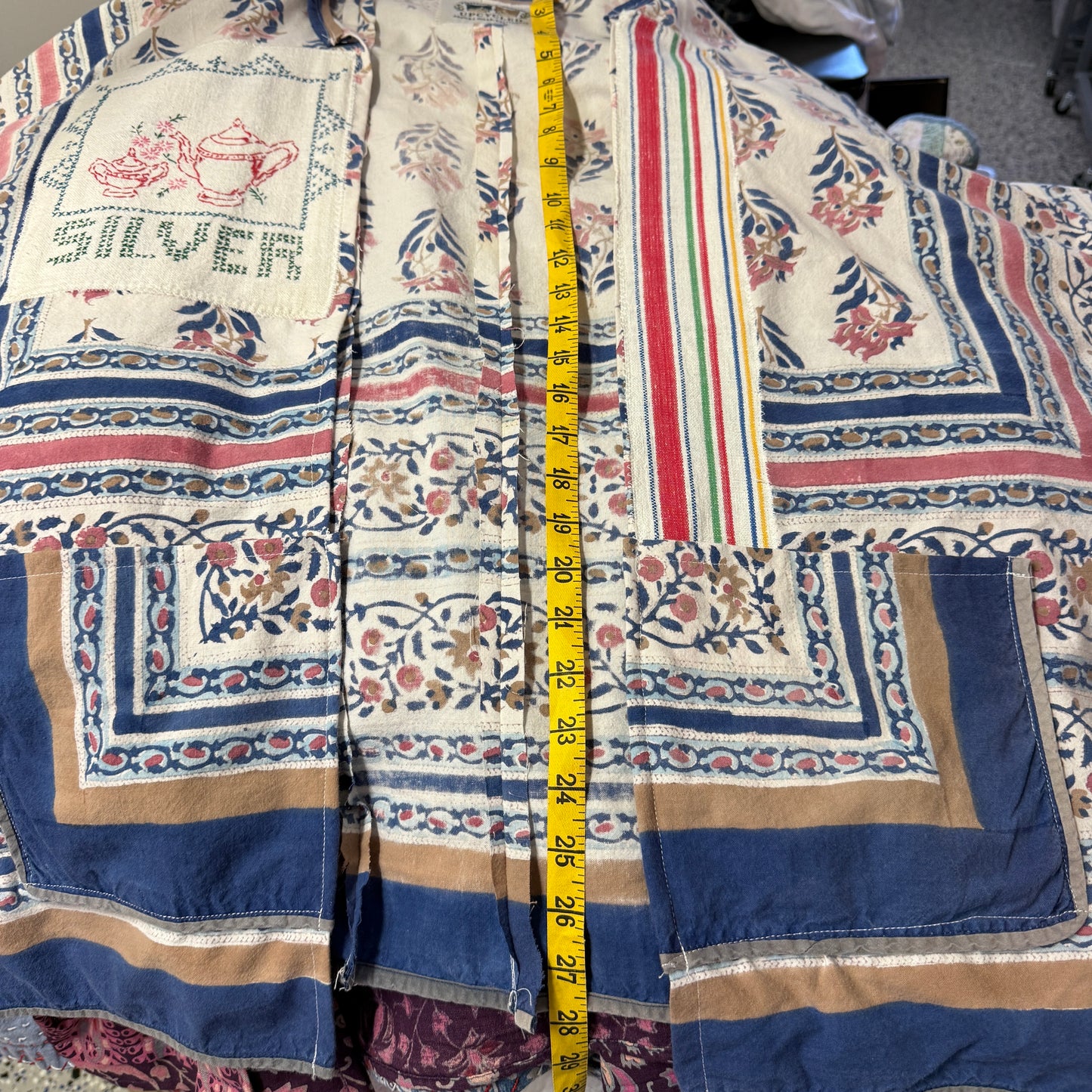 “Silver Service” Upcycled Jacket – One Size