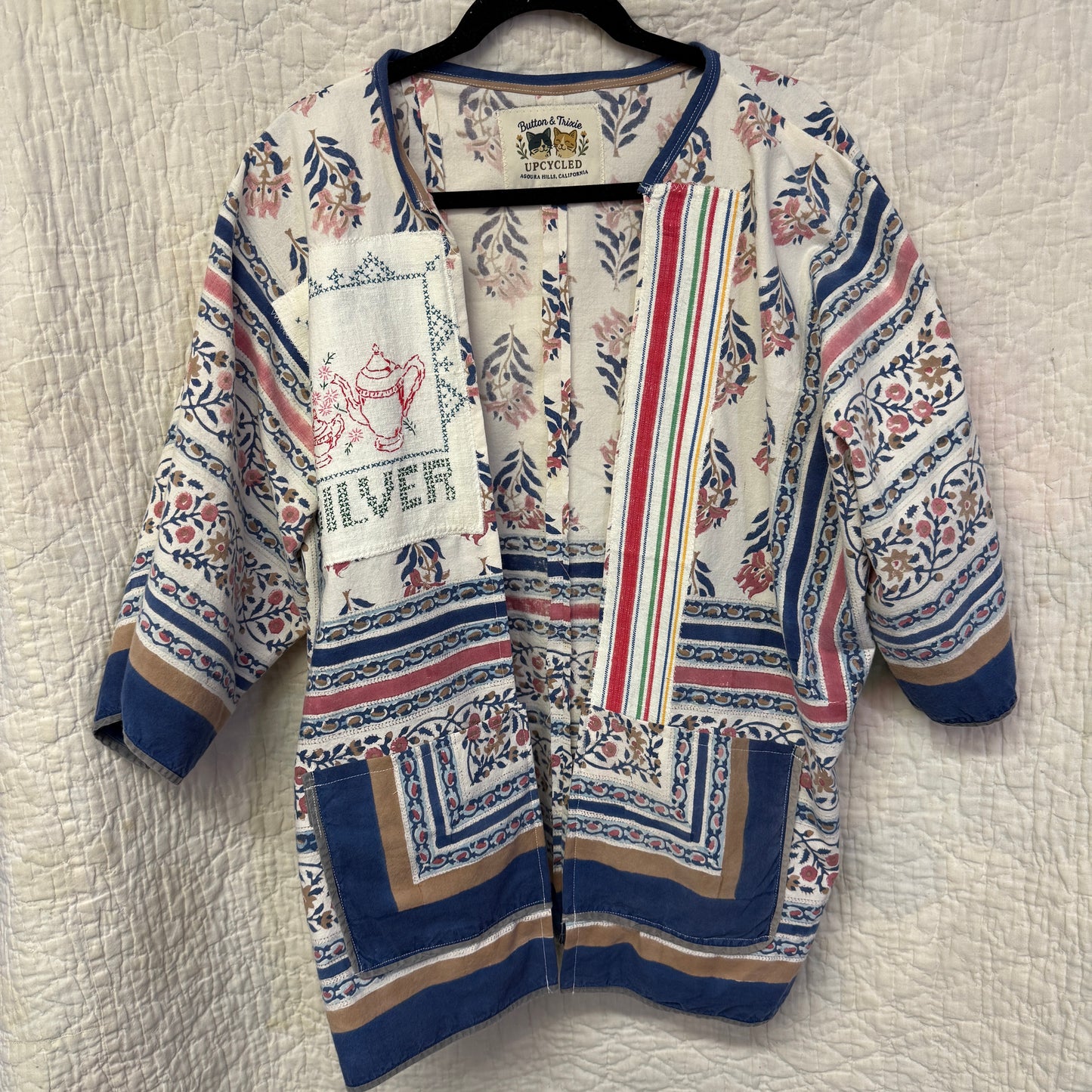 “Silver Service” Upcycled Jacket – One Size