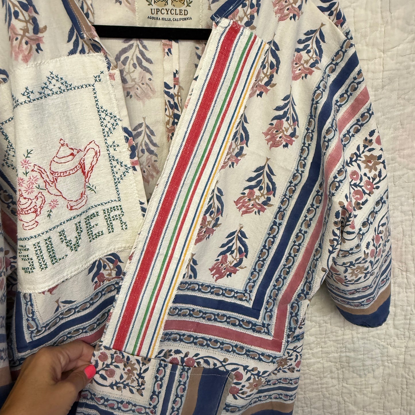 “Silver Service” Upcycled Jacket – One Size