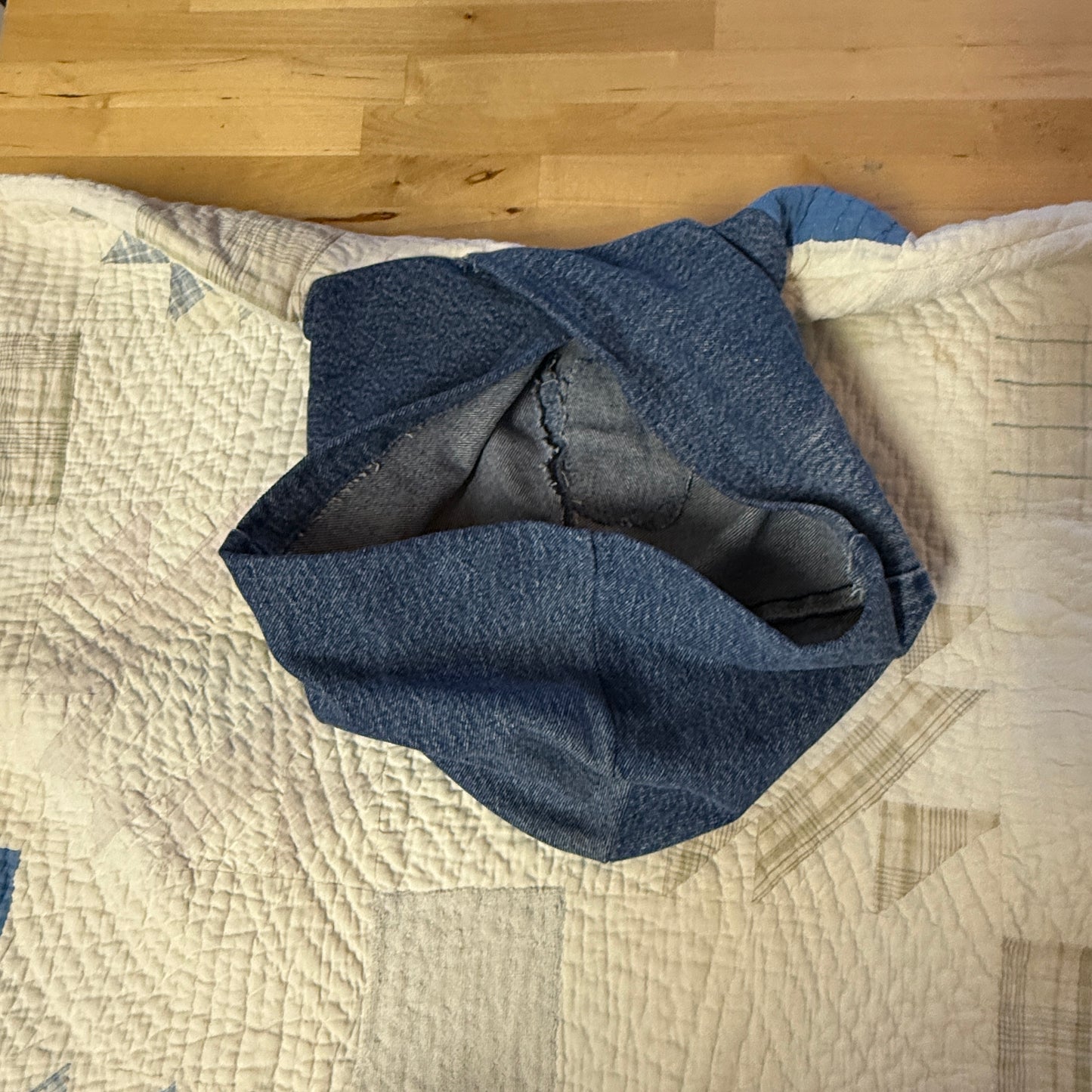 “Rodeo Star” Upcycled Quilt Hoodie – One Size