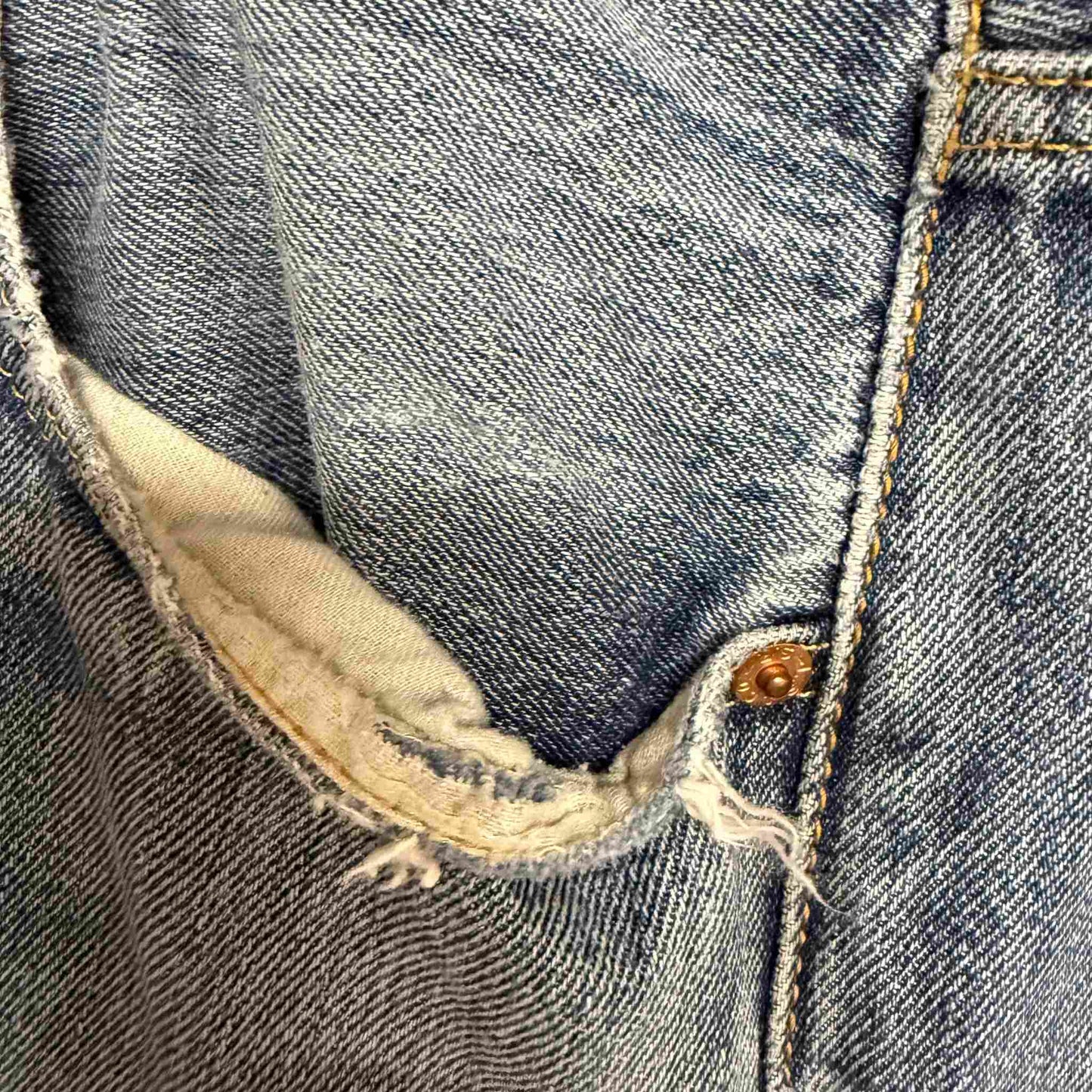 "San Fernando Bloom" Quilt Panel Jeans – Waist 38" Inseam 28.5"