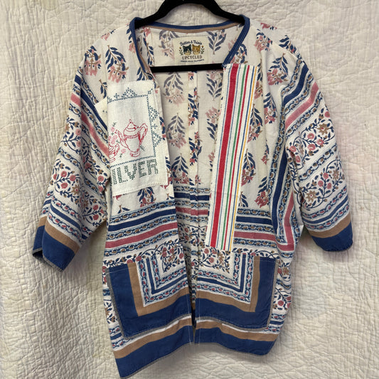 “Silver Service” Upcycled Jacket – One Size